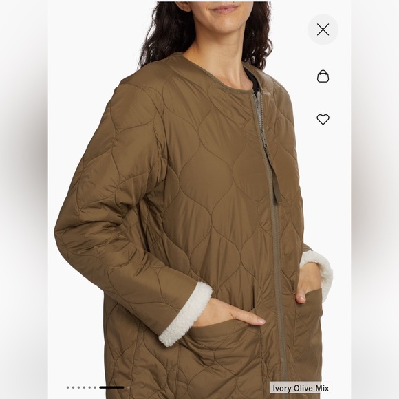 NWT Rails Reversible Jacket Oversized Small Sherpa Lined Reversible Quilt Shell - Picture 7 of 14